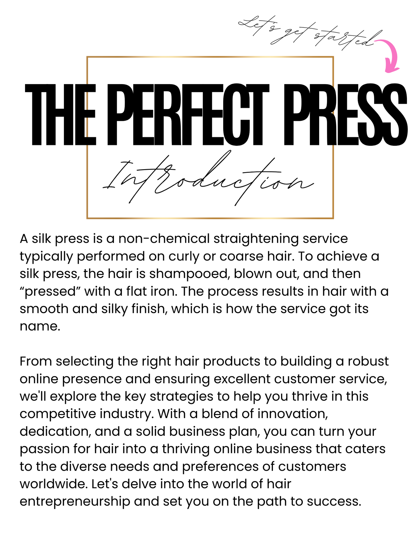 How to get the perfect Silk Press Ebook